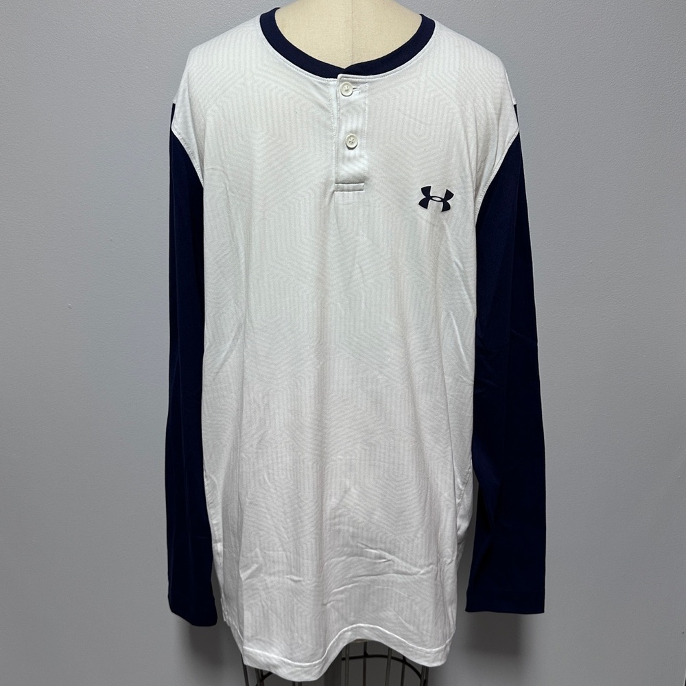 *NWT* Men's Under Armour LS Infrared Henley Style Shirt, Size L